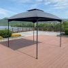 10x10 Ft Outdoor Patio Garden Gazebo Canopy, Outdoor Shading, Gazebo Tent With Curtains