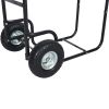 Firewood Cart,fireplace log rolling cart,wood rack with pneumatic wheels,rolls up and down stairs,heavy duty in door outdoor rolling cart